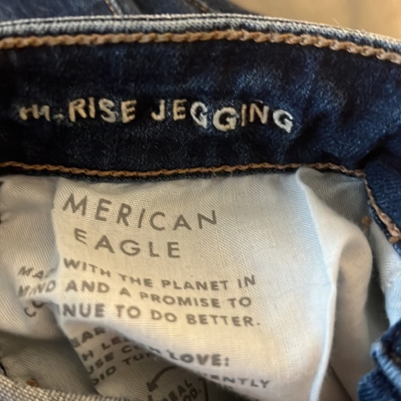 American Eagle Outfitters next level stretch hi-rise jeggings size 10 long EUC - Picture 8 of 9